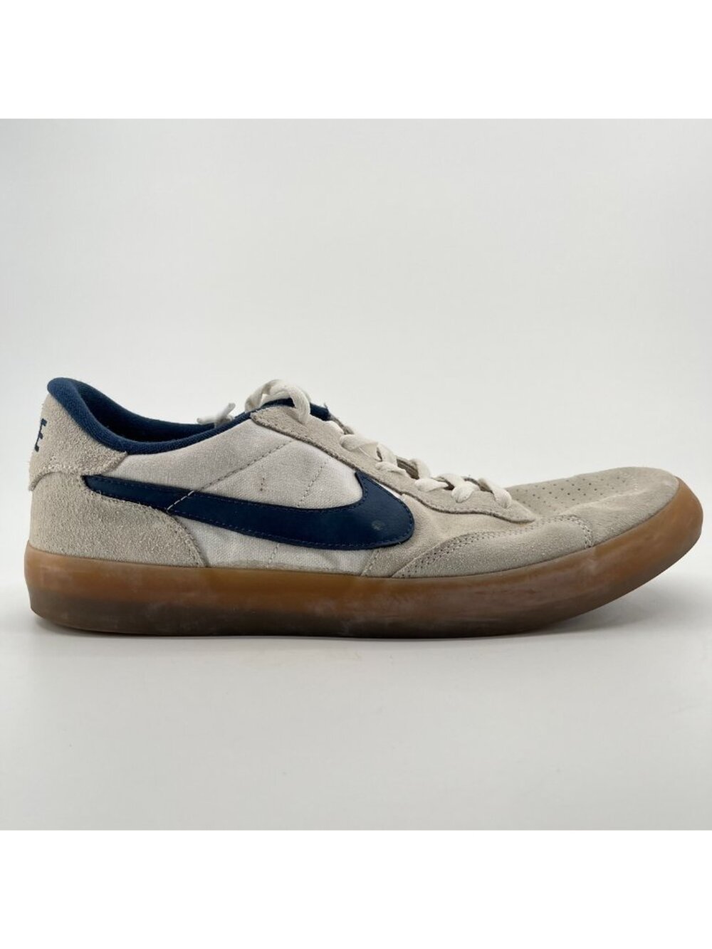 Nike SB Heritage Vulc Mens Size 12 Summit White Blue Gum Athletic Shoes Sneakers